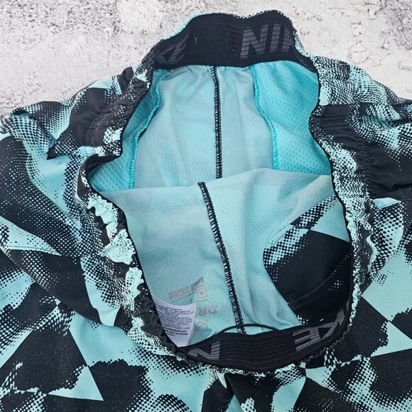 Nike Men Swimming Shorts Black/Blue Dri Fit Sport Athletic Shorts Size M - Picture 9 of 9